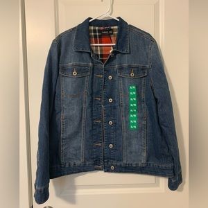 Parasuco Jeans plaid jean jacket, NEW WITH TAGS, size XL